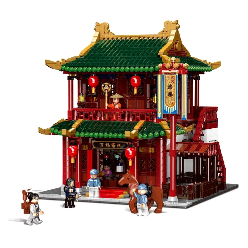 XINGBAO 01022 3046 шт китайский стиль здание Wanfu Inn набор строительные блоки кирпичи новые