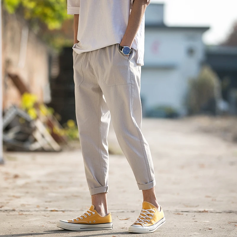 Мужские брюки спортивные штаны для бега Повседневная Уличная одежда длиной до