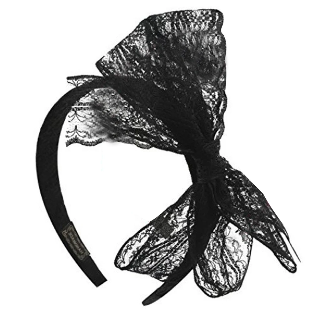 Горячая лента с большим бантом цветочный Блестящий ободок для волос Женские