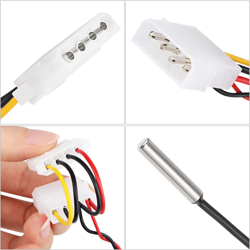 LEDSMITH цифровой ЖК термометр с указателем автомобильный измеритель температуры