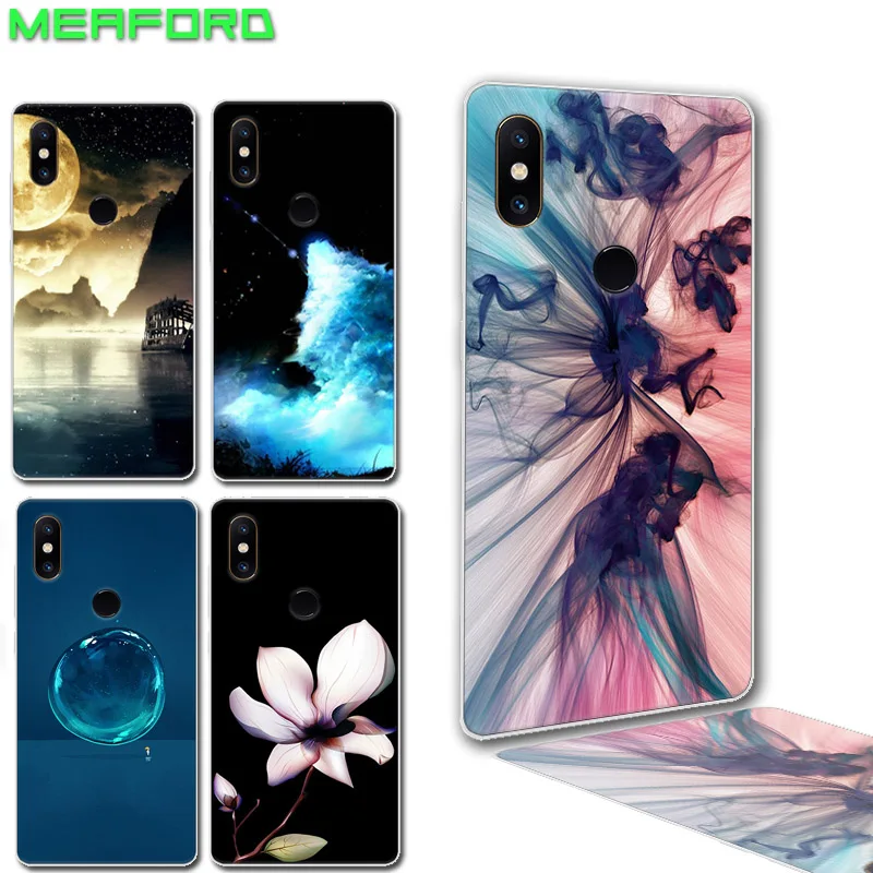 For Xiaomi MIX 2S Phone Case Cartoon Shell Personality Cover Silicone Soft TPU mi max 2s Mobile Bendable |