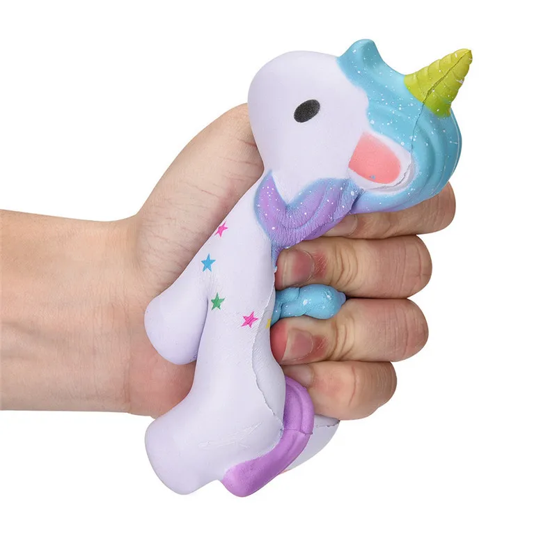 Small Horse 11cm Большой Мягкий пончик jumbo Squishy медленно поднимающийся большой Squishes мягкий PU Squish Моделирование еда облегчение антистресс Squeeze детские игрушки - Цвет: Small Horse 11cm