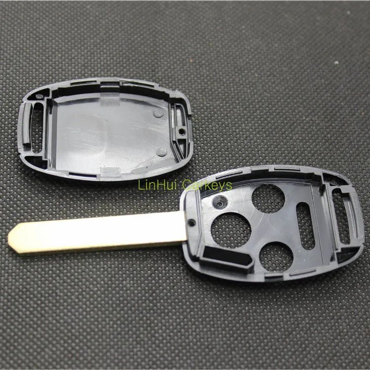 PINECONE для HONDA ACCORD FIT ODYSSEY CIVIC CRIDER CRV Корпус Ключа 3 + 1 кнопки необработанное Латунное