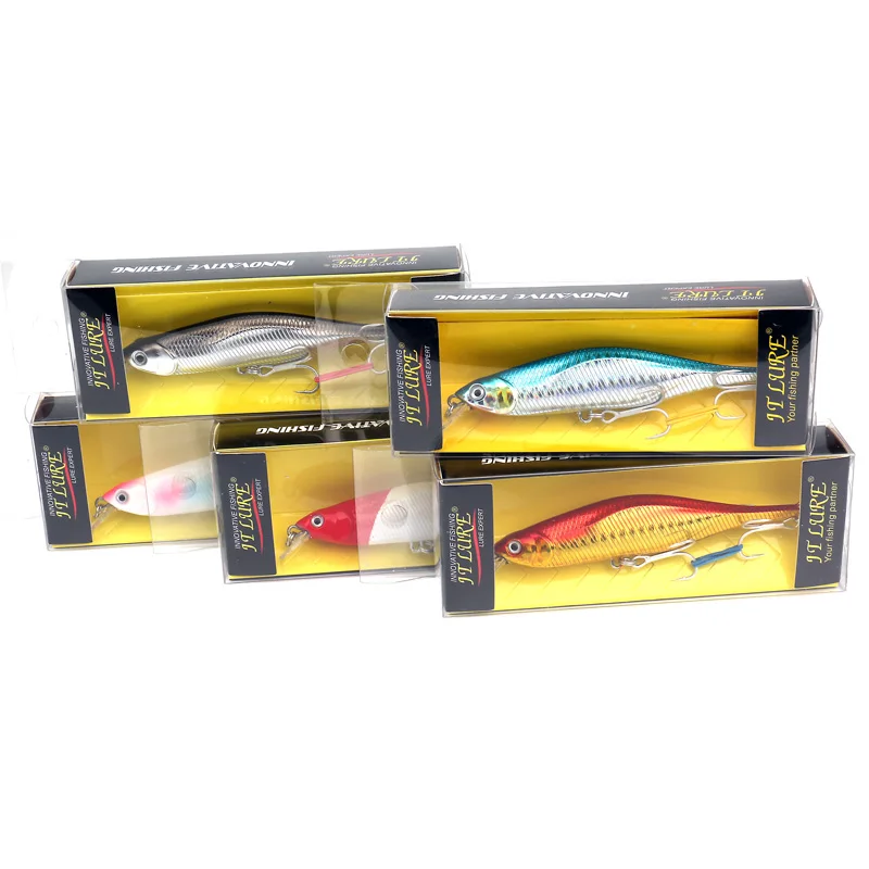 

New Fishing Lures Minnow Crank 11cm 12g. Artificial Japan Hard Bait Wobbler Swimbait Hot Model Crank Bait 5 Colors Luminous