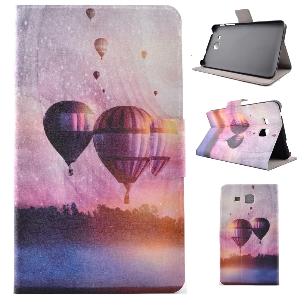 Высококачественный чехол из искусственной кожи с рисунком и подставкой защитный