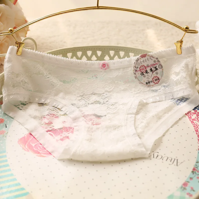 Женское нижнее белье кружевные трусики однотонные шорты для девочек подростков