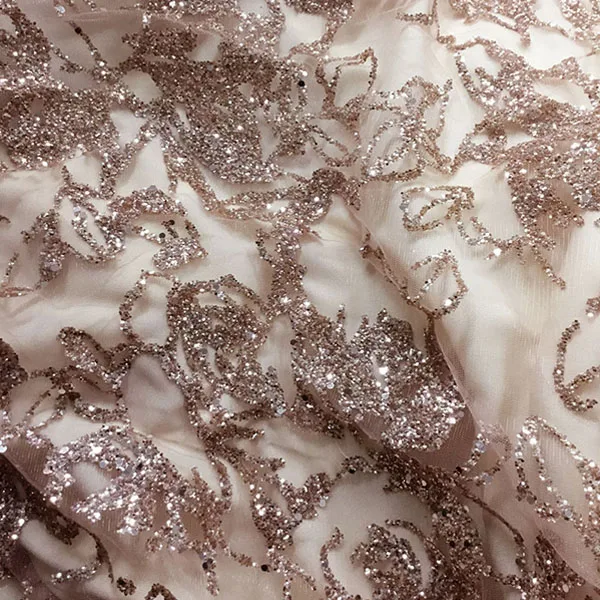light pink Новое длинное вечернее платье с отстегивающимся шлейфом из двух частей кружевное платье с вышивкой и пайетками, с длинными рукавами и круглым вырезом, торжественное платье для выпускного вечера de soiree - Цвет: light pink