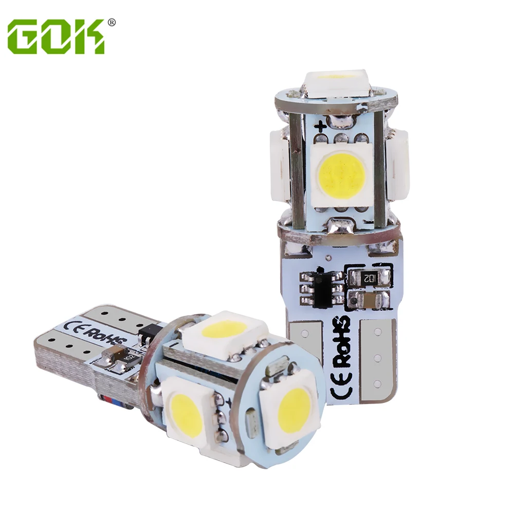 Новые продукты 100 шт./лот t10 светодиодная стробоскопическая вспышка w5w 5smd 5050 5