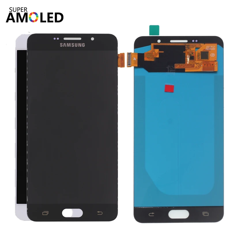 ЖК дисплей AMOLED для SAMSUNG Galaxy A7 2016 A710F A710 сенсорный экран дигитайзер Samsung A7100 запчасти