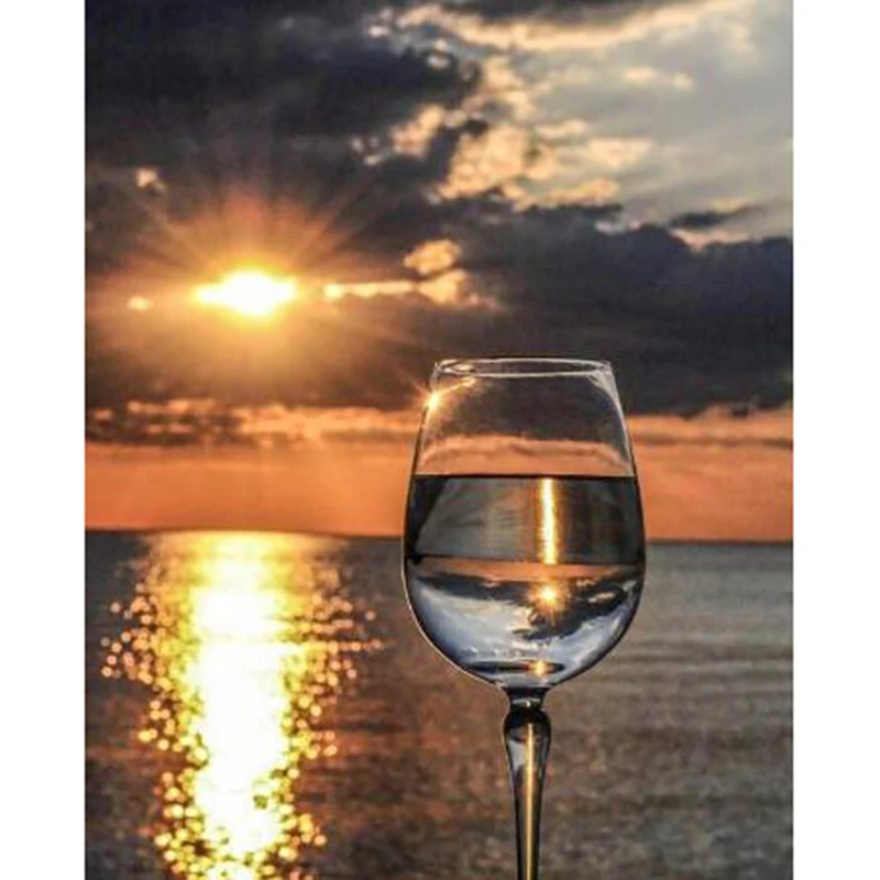 Алмазная вышивка сделай сам побережье Пейзаж Вышивка крестиком алмазная