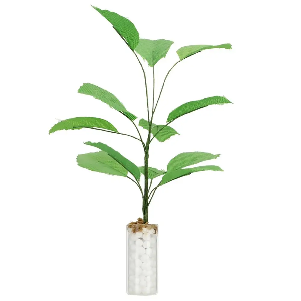 Banana tree 1:12 Кукольный домик миниатюрные цветы Сказочный Сад орнамент мини Горшечное растение цветы горшок кукольный домик Декор бонсай модель детская игрушка - Цвет: Banana tree