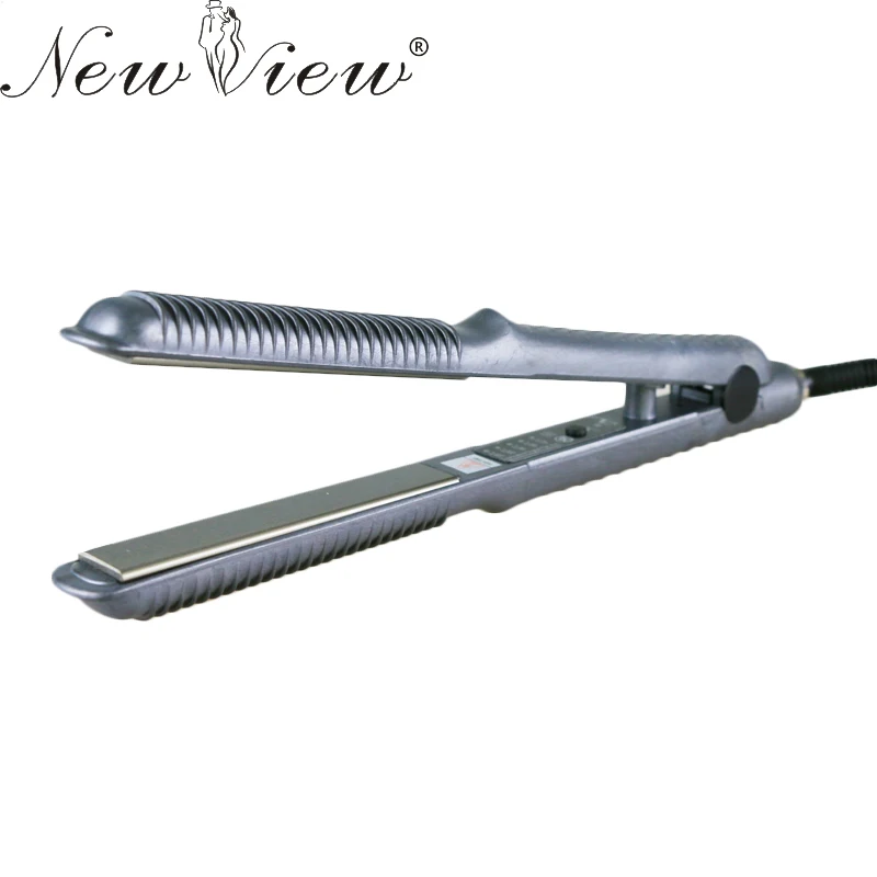 Новый взгляд Керамика выпрямления волос Flat Iron термостат волосы бигуди