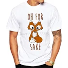 2019 мужская летняя хипстерская футболка с забавным принтом из сакэ лисы, популярные модные футболки с принтом на заказ