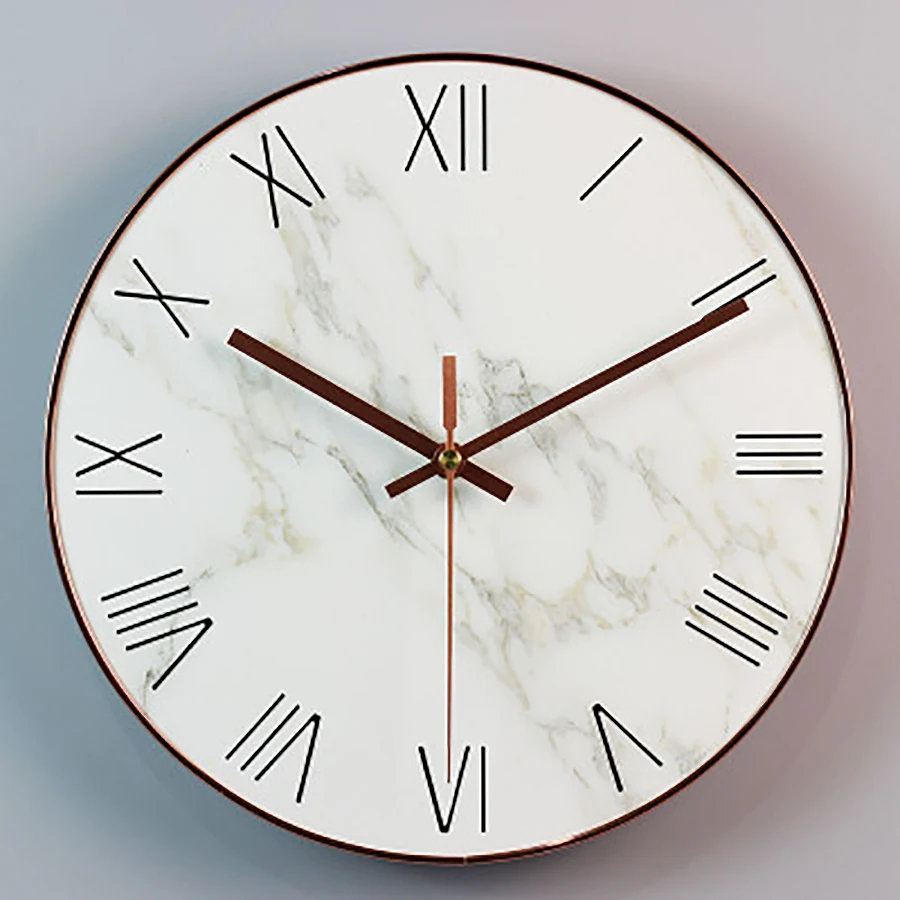 Мраморные настенные часы для гостиной креативные скандинавские большие