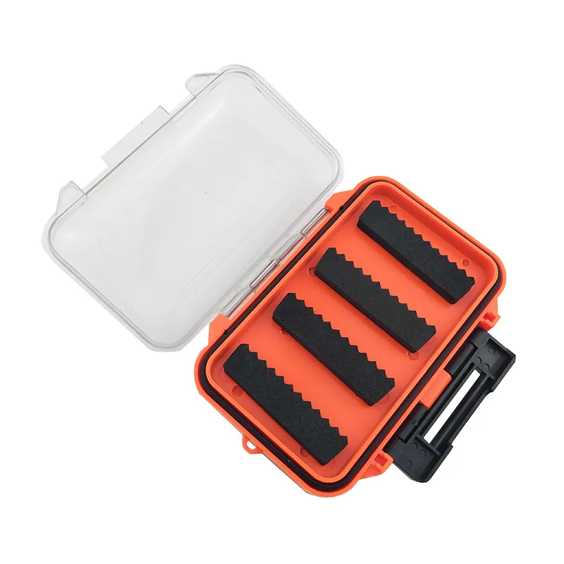 OUTKIT 110*65*25 мм пластиковый водонепроницаемый fly fishing двухсторонний прозрачный кейс