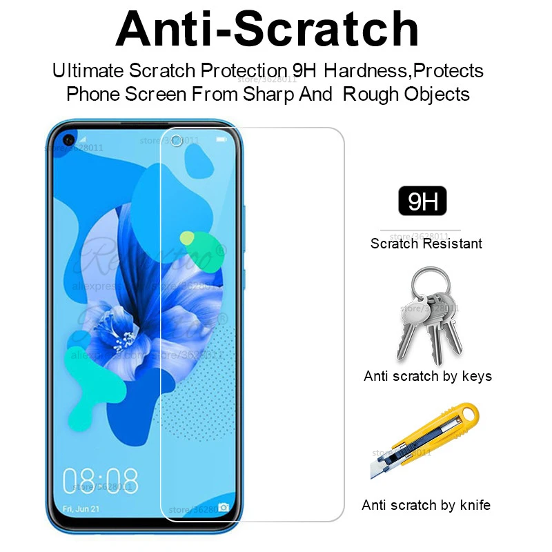 Полное покрытие закаленное стекло для Huawei P20 Lite 2019 Защитная пленка экрана hauwei huawey