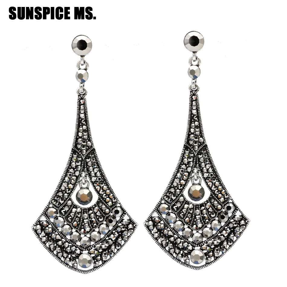 Серьги под старину золото длинные серьги с кристаллами|earrings antique gold|earrings antiquejewelry