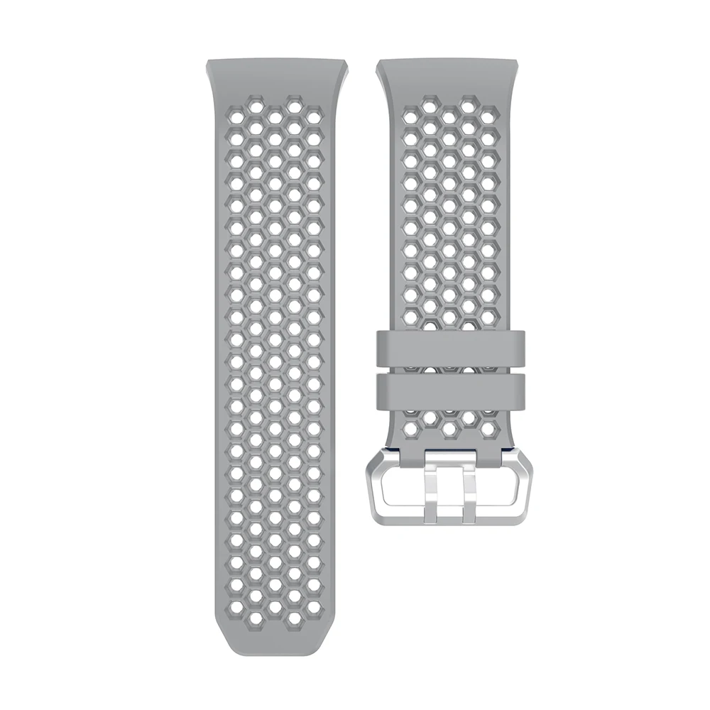 Мягкий силиконовый ремешок для спортивных часов для Fitbit ionic Замена перфорация воздухопроницаемость умный Браслет ремешки на запястье