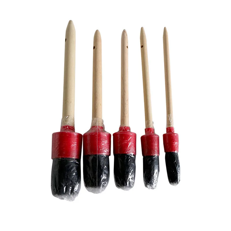 Инструмент для чистки автомобиля 5 шт. набор кистей детейлинга из натурального