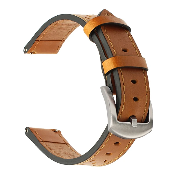 20 мм 22 мм Trefoil ремешок для часов из натуральной кожи для Luminox Tissot Hamilton Mido Longines Quick Release Watch Band стальной ремешок с застежкой