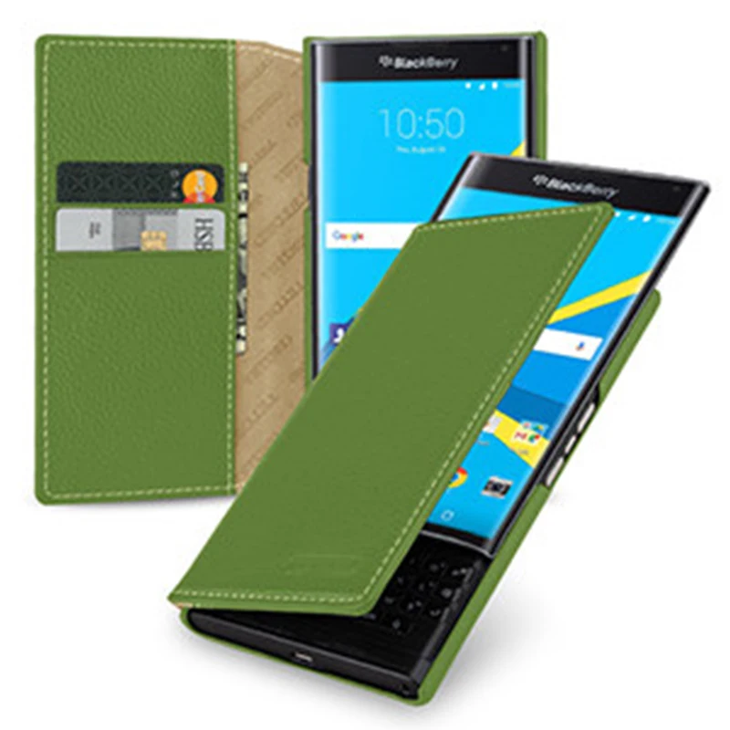 Премиум чехол-кошелек для телефона BlackBerry Priv чехол высшего класса натуральная
