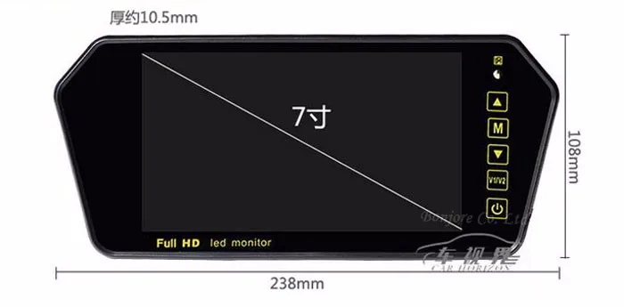 Koorinwoo автомобиль 7 TFT ЖК монитор зеркало для DVD/Обратный камера красочные видео заднего вида экран автомобиля дисплей парковочные системы