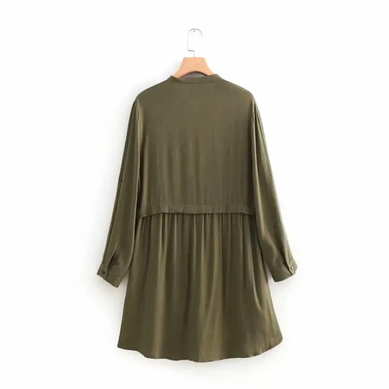 Женское винтажное платье с v-образным вырезом расшитая бисером нашивка карманами