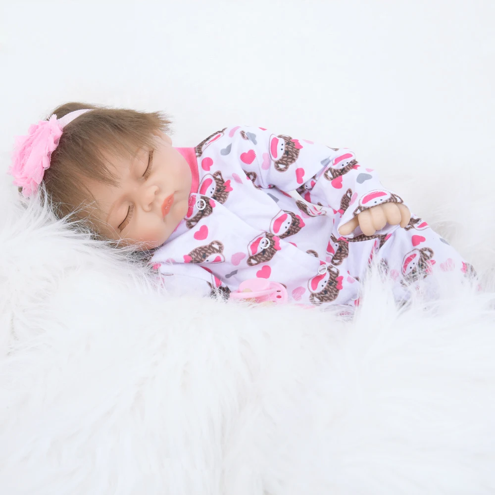 Новейший стиль Reborn Baby Doll продукт 22 дюймов 55 см хлопок тело силиконовые для