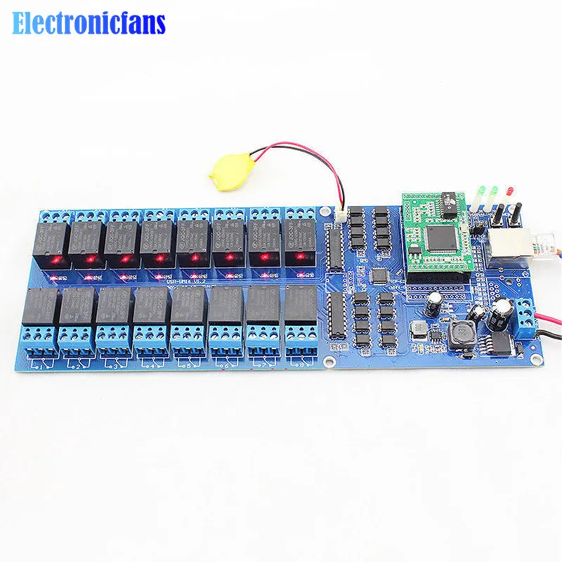 1 компл. высокопроизводительный USR-R16-T industrial ethernet реле 16 канала Дистанционное