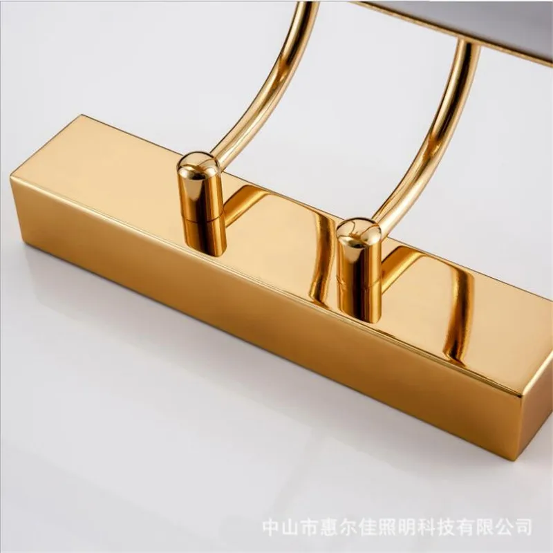 Современный модный простой золотой светодиодный настенный светильник для