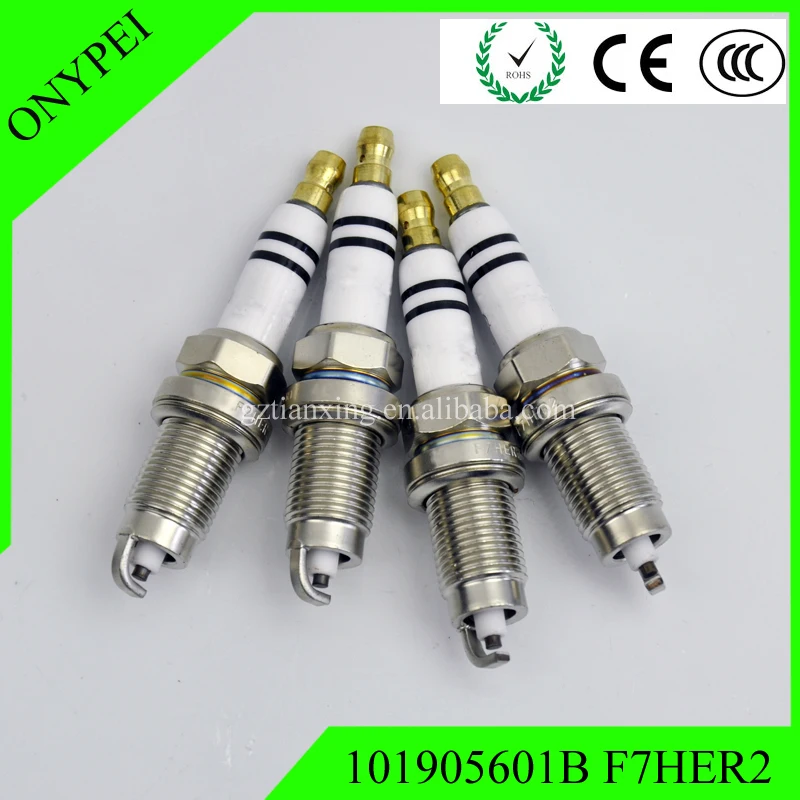 (4 шт.) 101905601B F7HER2 Свеча зажигания нормальной мощности для Polo Golf Canddy Seat Fabia Skoda