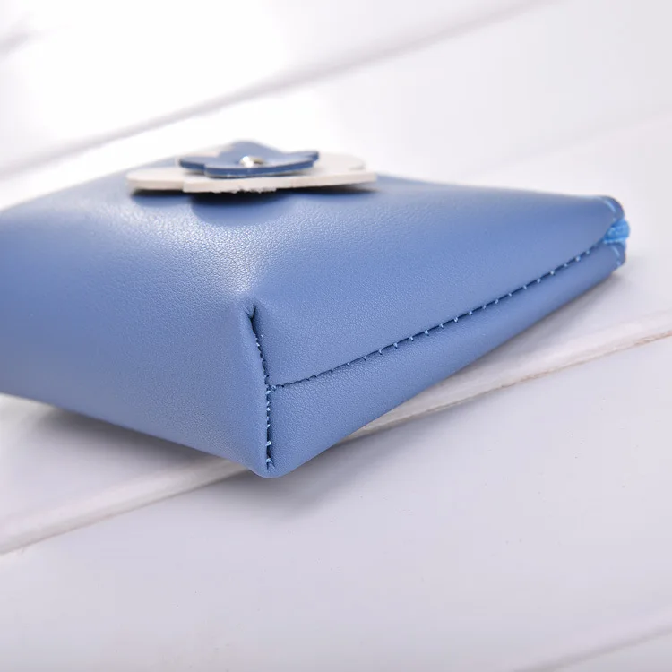 XZXBBAG Для женщин милые цветы короткие портмоне женский маленький кошелек на застежке для девочек маленький кошелек для девочек мешок леди мини мешочек с брелоком