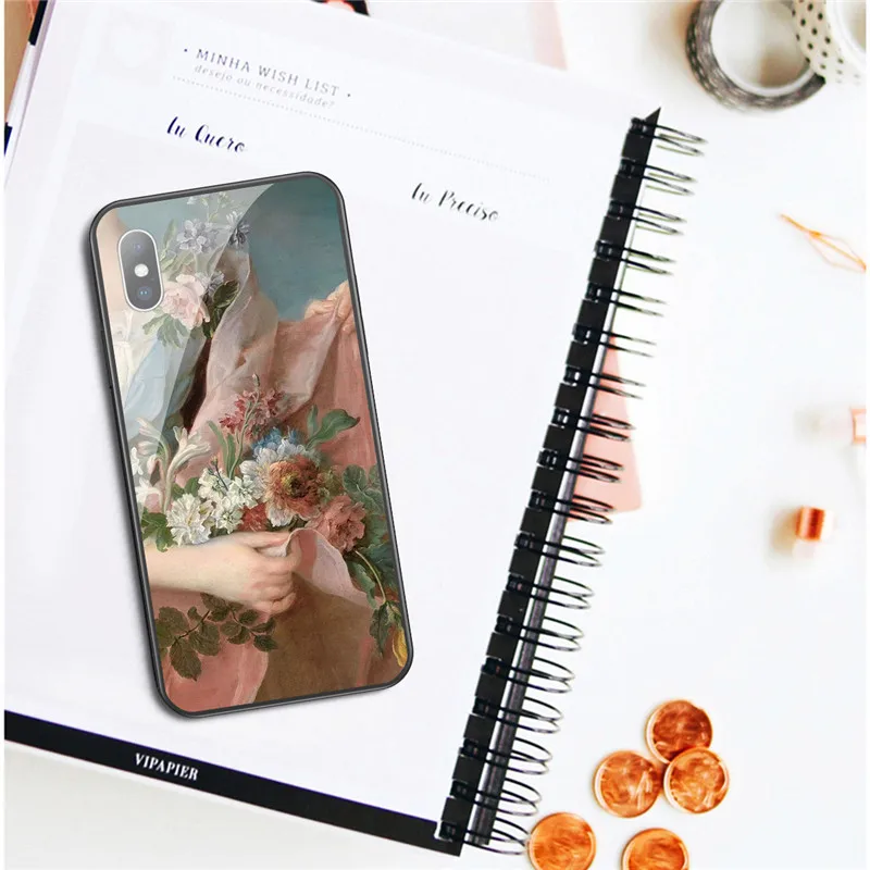 KJOEW Клода монета классическая картина маслом класс чехол для телефона iphone XS Max XR X 6