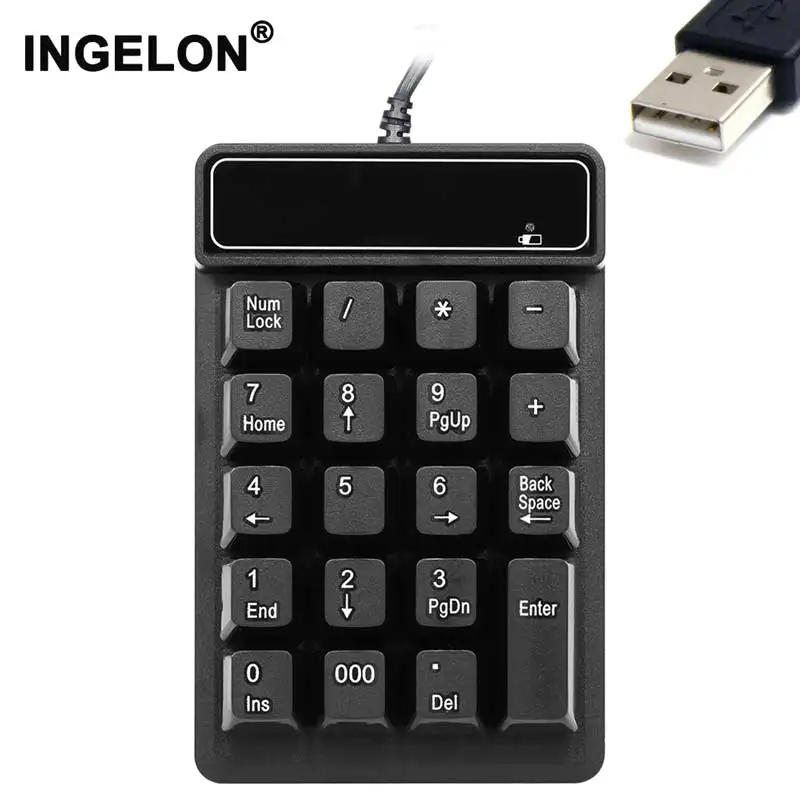 Клавиатура Ingelon USB 19 клавиш цифровая механическая клавиатура 5 миллионов нажатий