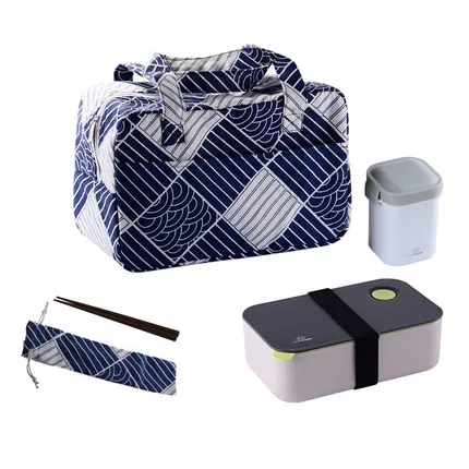 14 Bento box японский стиль пластиковые коробки обед портативный microwavable посуда с сумки суп поле ложки палочками 17 - Цвет: 14