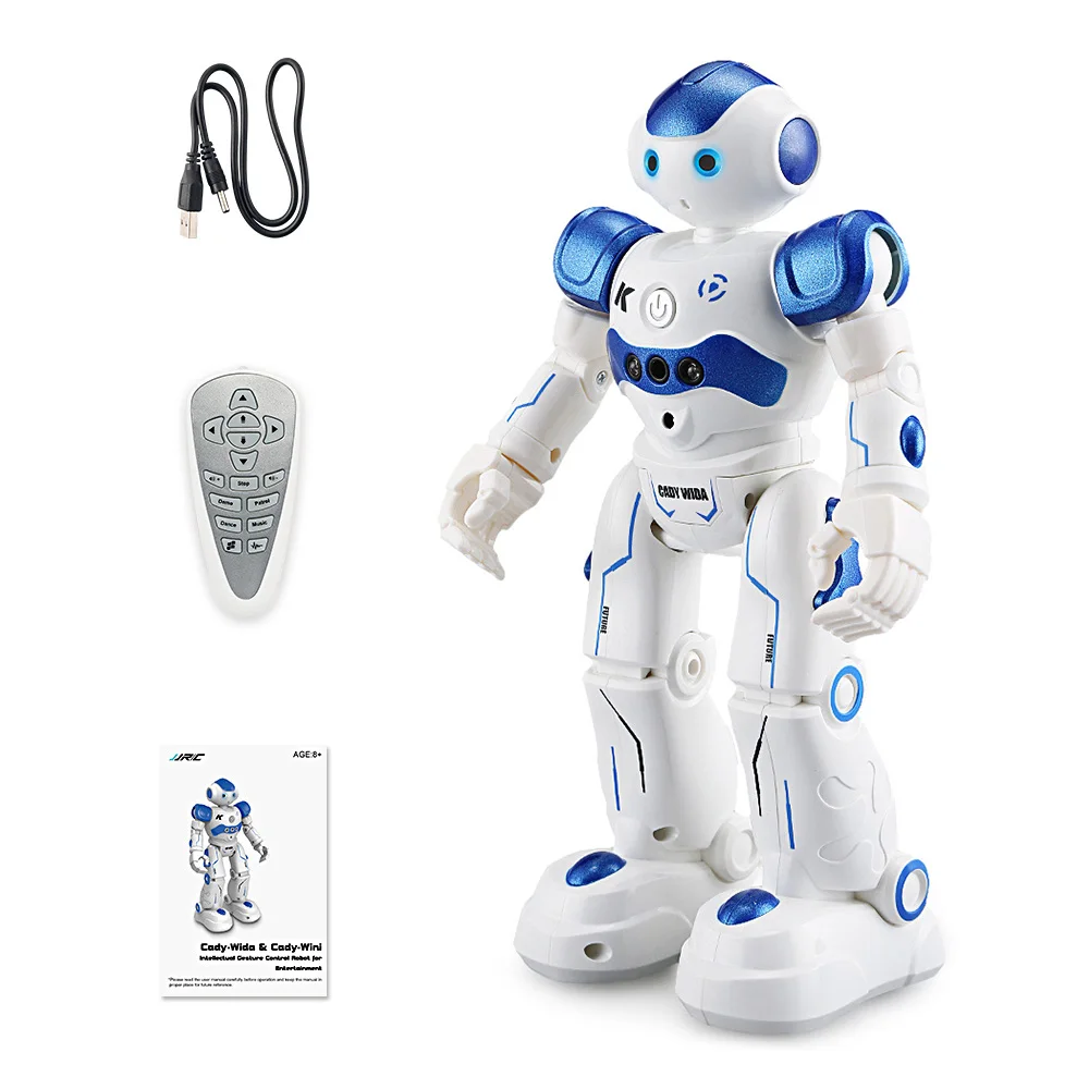 JJRC R2 RC Robots Intelligent Robot Obstacle Avoidance Gesture Control Action Toy Figures Children Kids Birthday Gifts|toy figure|rc robotaction toys