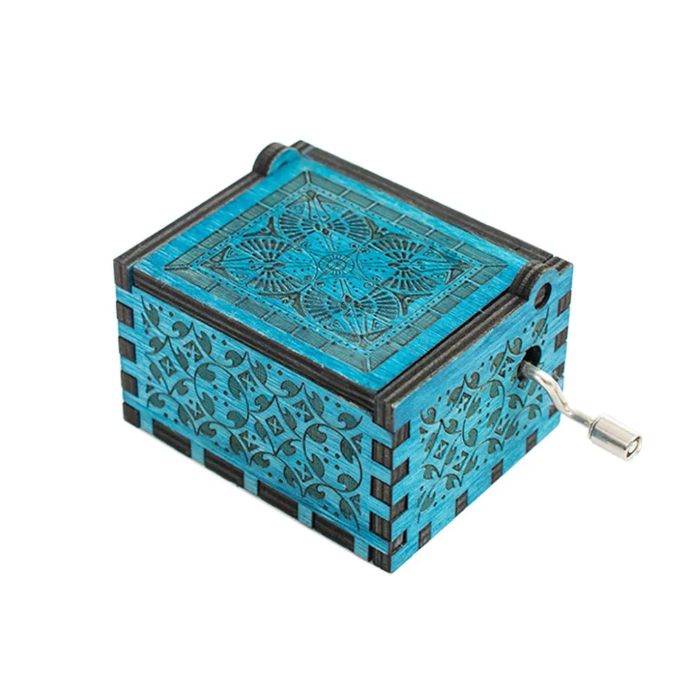 1 шт. креативный антикварный резной деревянный игровой трон музыкальная шкатулка