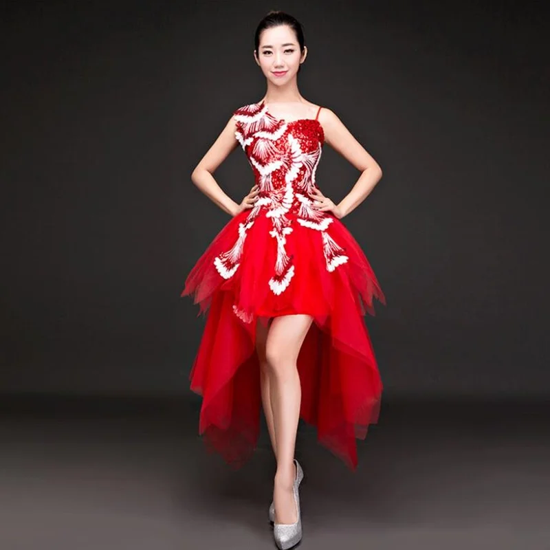 

Костюм китайского народного танца для женщин, одежда для сцены, Национальный фанат античного танца, традиционный китайский танцевальный ко...