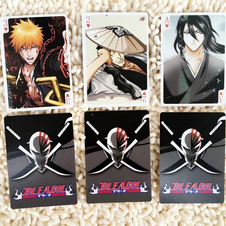 

54 Sheets/Set Anime BLEACH Poker Cards Cartoon Game Collection Card Postcard Anime Around