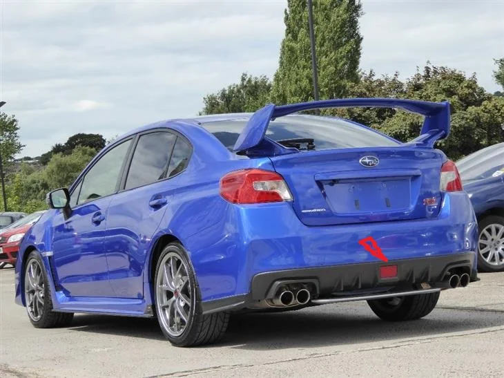 Автомобильный-Стайлинг для 11-16 Impreza VAB VAF STI, задний противотуманный светильник из углеродного волокна, глянцевая отделка, бампер для лагеря, отделка, волоконный Гоночный комплект для кузова