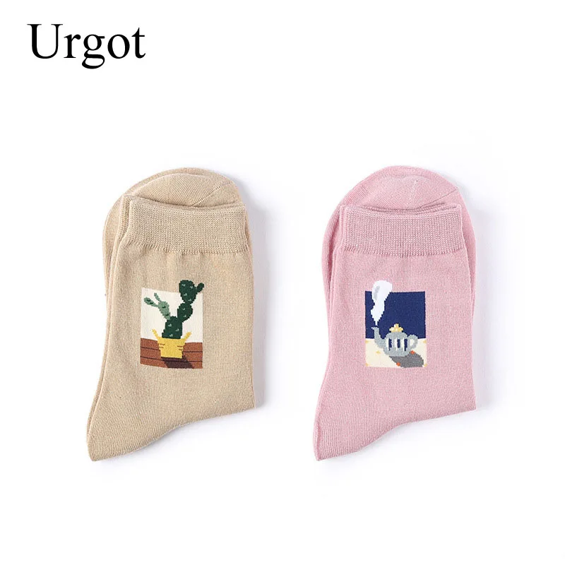 6 пар женские творческие Носки с рисунком|Носки| |