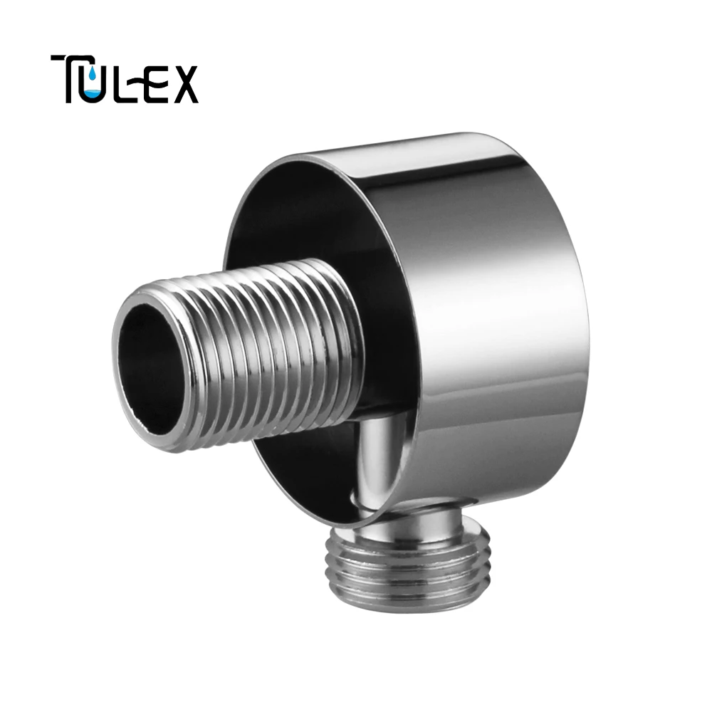 TULEX насадка для душа, аксессуары для душа, Круглая ванная комната, настенный соединитель, латунный корпус, кронштейн для ванной комнаты