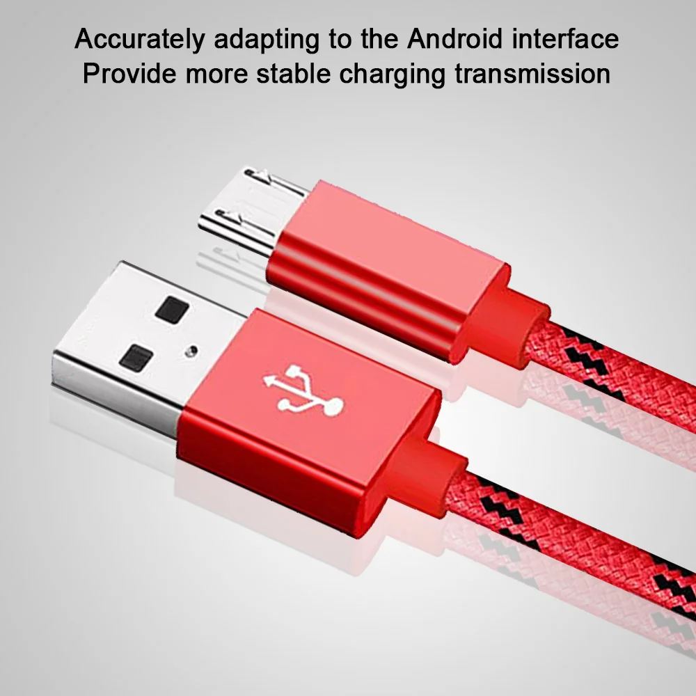 Micro USB кабель для быстрой зарядки синхронизации данных samsung huawei Xiaomi 8 9 Redmi Note4 5 Android