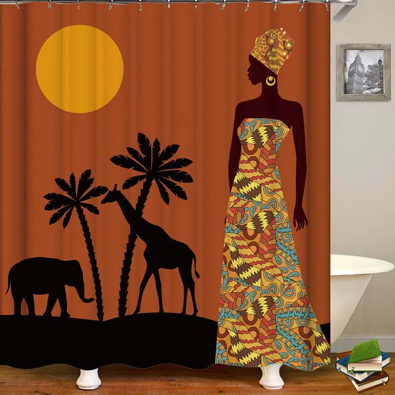3D Number Print Waterproof Shower Curtain Polyester Fabric Bath Home Bathroom Curtains with 12 Hooks | Дом и сад