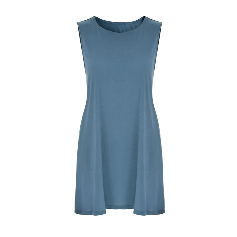 Плюс размер элегантное женское вечернее платье летняя мода без рукавов сплошной