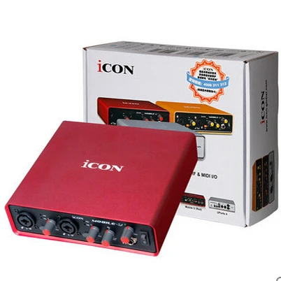 Оригинальная звуковая карта ICON Mobile U 4 в 1/4 выход USB интерфейс для записи