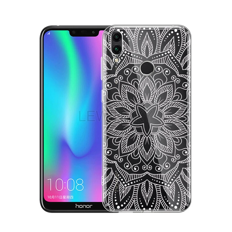 Кружевное платье с цветочным рисунком мягкий ТПУ чехол на huawei Honor 8X 8A 7A 7C Коврики 10 20 P10 P30 P20 lite Pro Nova 3i Y7 Y6 Y5 чехол Крышка - Color: Datura Flowers