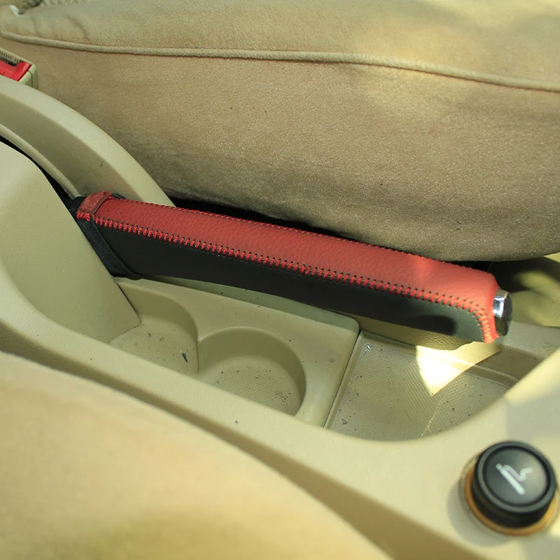 Ручные тормоза из натуральной кожи для Peugeot 307 чехол ручной тормоз аксессуары