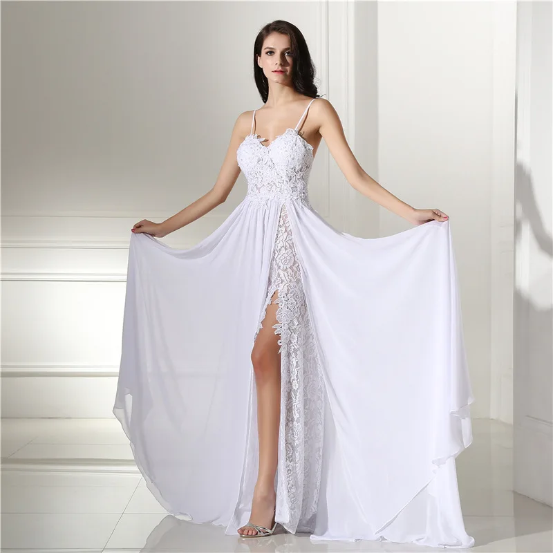 Vestido de noiva Новое поступление Кружевное свадебное платье 2021 сексуальное с разрезом