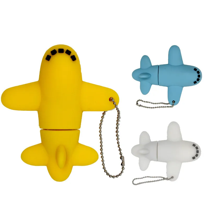 Новый стиль USB флеш накопитель в форме самолета 2 0 карта памяти персонаж 32 ГБ 16 8 4